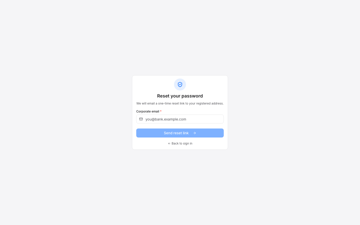Forgot password