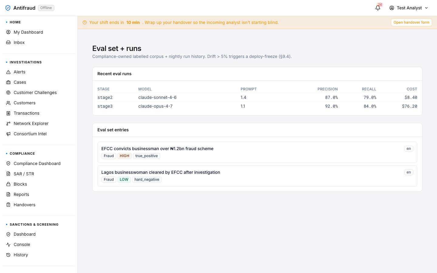 Adverse-media eval set