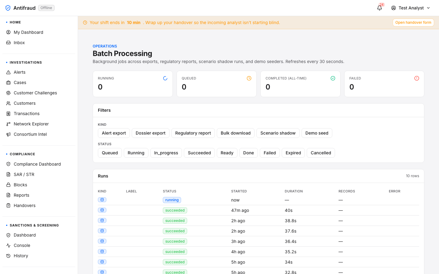 Batch processing